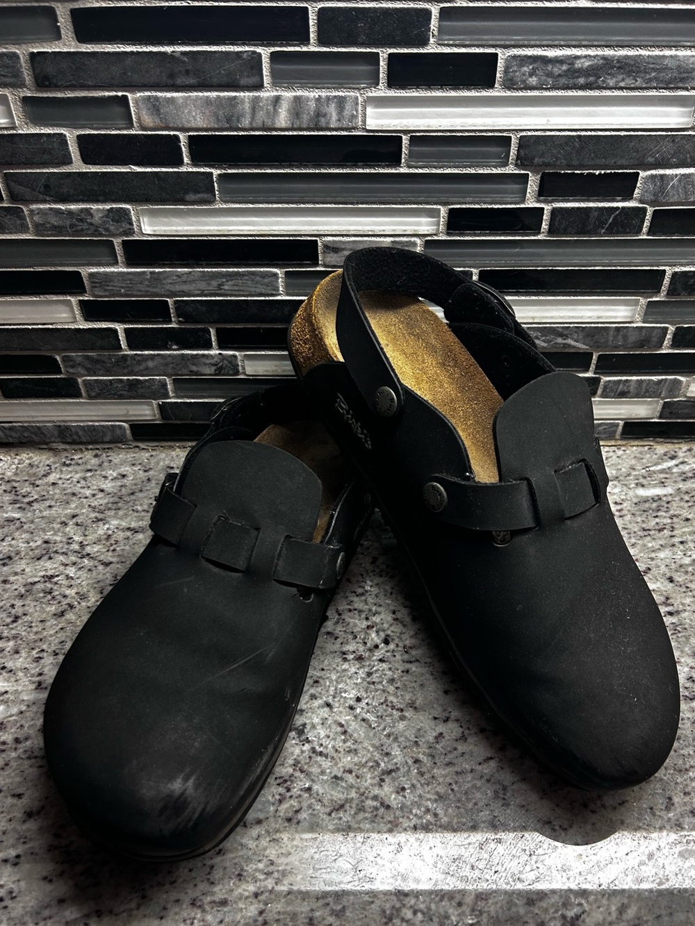 Black Women's Slip-On Clog Mules